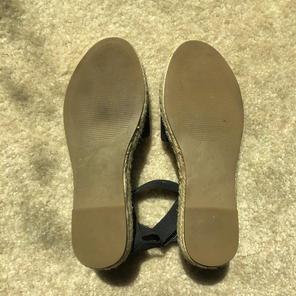 Steve Madden Black Suede Espadrilles Size 6.5 - Picture 5 of 6